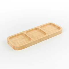 Tabla de madera - Bamboo - 3 divisiones - 25 cm x 9.5 cm - comprar online