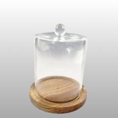 Campana de Vidrio - Base de Madera - comprar online