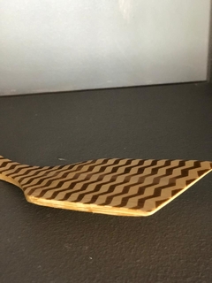 Espátula de bamboo 33 cm diseño zig zag - comprar online