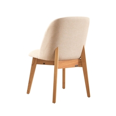 Silla Sapporo - Lustre ROBLE - Tapizado Natural - comprar online