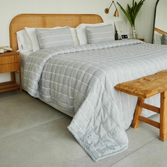 Acolchado Bedspread NEW BASIC STRIPE - GRIS - comprar online