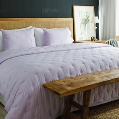 Acolchado - Bedspread BASIC - TWIN - LILA