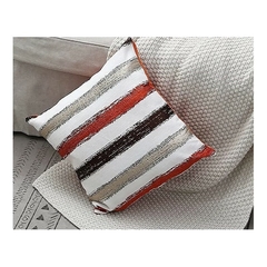 Funda Rayada - 45x45 cm - Naranja