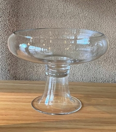 Fuente de Cristal con Pie - 28 cm diámetro x 21.5 cm alto