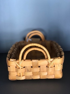 Bandeja de Rattan - Rectangular con manijas - comprar online