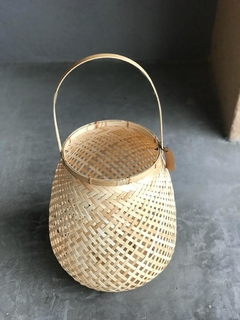 Fanal de Bamboo - Con porta velón - comprar online