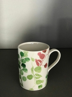 Jarro Mug Natural - Hojas Verdes y Rosadas - Varios diseños en internet