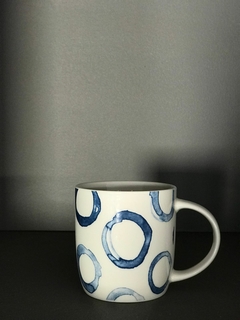 Jarro Mug - Círculos - Blanco y Azul - Varios diseños - comprar online