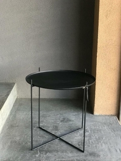 Mesa de Centro - CIRCULAR - Linea Nórdica - Hierro Negro - Ø 50 cm.