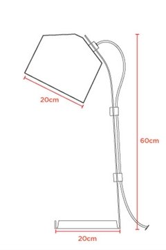 Lámpara de mesa metálica blanco - comprar online