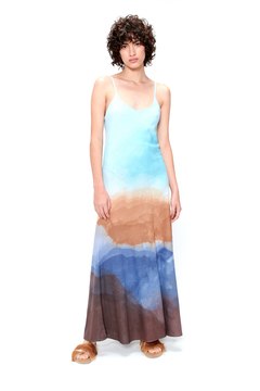 Long Slip Dress Olas Multi - Pre Order - comprar online