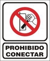 CARTEL ALTO IMPACTO 28 X 22 CM LINEA PROHIBICION 1023