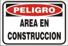 CARTEL ALTO IMPACTO 30 X 40 CM LINEA PELIGRO en internet