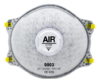 AIR MASCARILLA RESPIRADOR DESCARTABLE D803 FFP2 NR CON VALVULA Y ALIVIO VAP. ORGANICOS