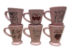 Taza Capuccina Rosa Día De Los Enamorados