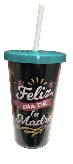 Vaso Cancún C/ Sorbete Día De La Madre Negro