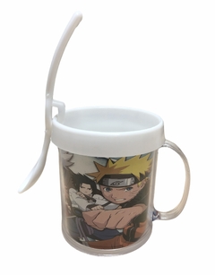 Taza de Plástico C/ Cucharita Naruto