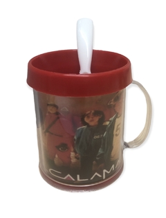 Taza de Plástico C/ Cucharita El Juego Del Calamar Personajes