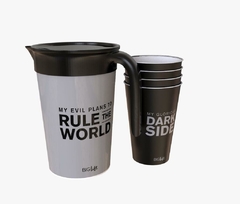 Set Familiar Jarra + Vasos Black - comprar online