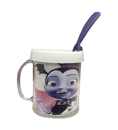 Taza De Plástico C/ Cucharita Vampirina