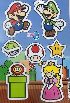 Stickers Autoadhesivos Súper Mario