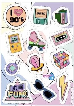 Stickers Autoadhesivos Deco 90’s