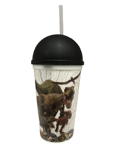 Vaso 16oz C/ Tapa Domo Jurassic C/ Licencia Oficial