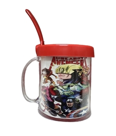 Taza de Plástico C/ Cucharita Avengers2