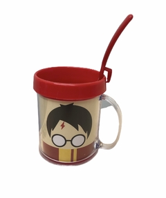 Taza de Plástico C/ Cucharita Harry Potter C/ Bufanda