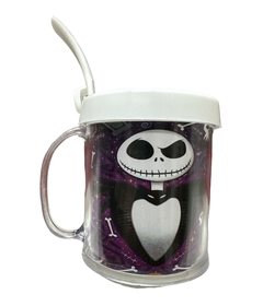 Taza de Plástico C/ Cucharita Skellington