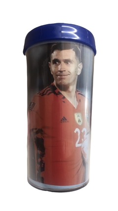 Vaso De Plástico Dibu Martínez Camiseta Roja