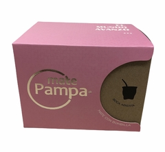 Mate Pampa C/ Bombilla Rosa Pastel - comprar online