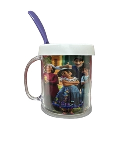 Taza de Plástico C/ Cucharita Encanto