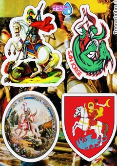 Stickers Autoadhesivos San Jorge