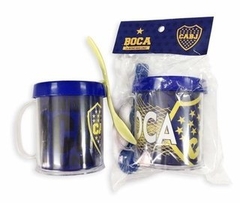 Taza de Plástico C/ Cucharita Boca Juniors