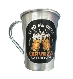 Jarro C/ Manija Hamburgo Si Tu Me Dices Cerveza Lo Dejo Todo