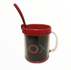 Taza De Plástico C/ Cucharita Joystick Gamer