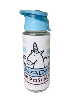 Botella Deportiva Eco Cuero Unicornio No Hay Nada Imposible - comprar online