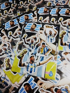 Stickers Autoadhesivos Messi C/ La Copa