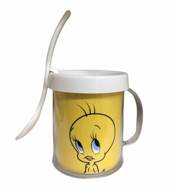 Taza De Plástico C/ Cucharita Tweety