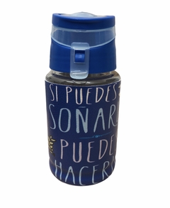 Mini Botella Deportiva Eco Cuero Si Puedes Soñar Puedes Hacerlo