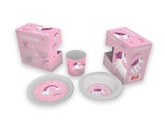 Set desayuno Unicornios Rosa Pastel - comprar online