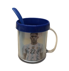 Taza de Plástico C/ Cucharita Lautaro Martinez