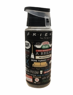 Botella Deportiva Eco Cuero Friends Negro