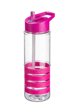 Botella Ring C/ Gliter Fucsia