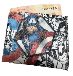 Billetera Eco Cuero Color Capitán America