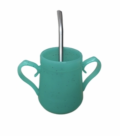 Mate Retro C/ Glitter Doble Asa Aquamarina