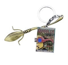 Llavero Metal C/ Estuche Set Harry Potter Escoba + Quibbler