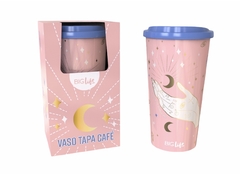 Vaso Café C/ Tapa 20oz C/ Caja Luna