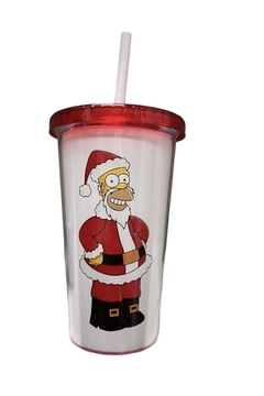 Vaso Cancún C/ Sorbete Homero Papá Noel - comprar online